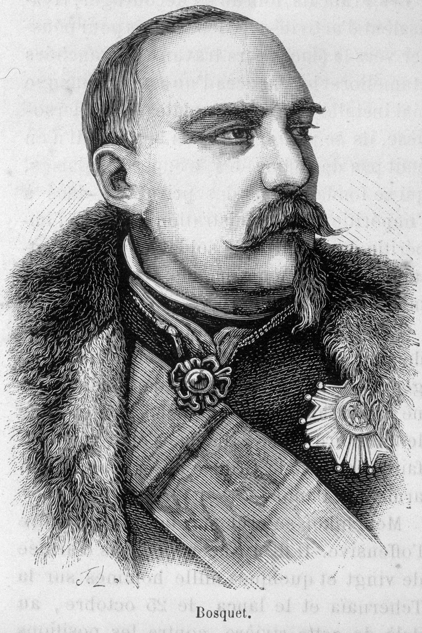 Portræt af Pierre Francois Joseph Bosquet (1810-1861) er en marechal fra Frankrig. af Unknown artist