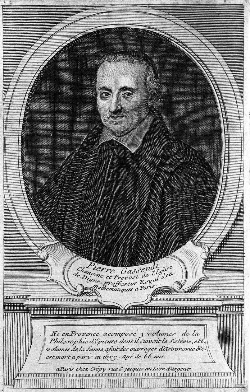 Portræt af Pierre Gassendi (1592 - 1655), filosof og lærd. af Unknown artist