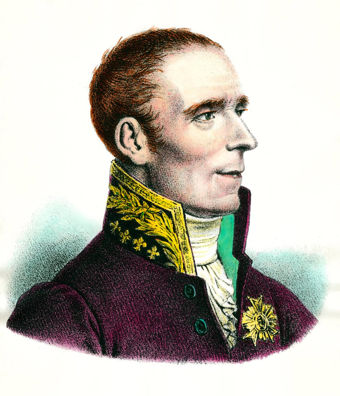 Portræt af Pierre Simon, Marquis de Laplace (1745-1827) astronom Gravering af det 18. århundrede Privat samling af Unknown artist