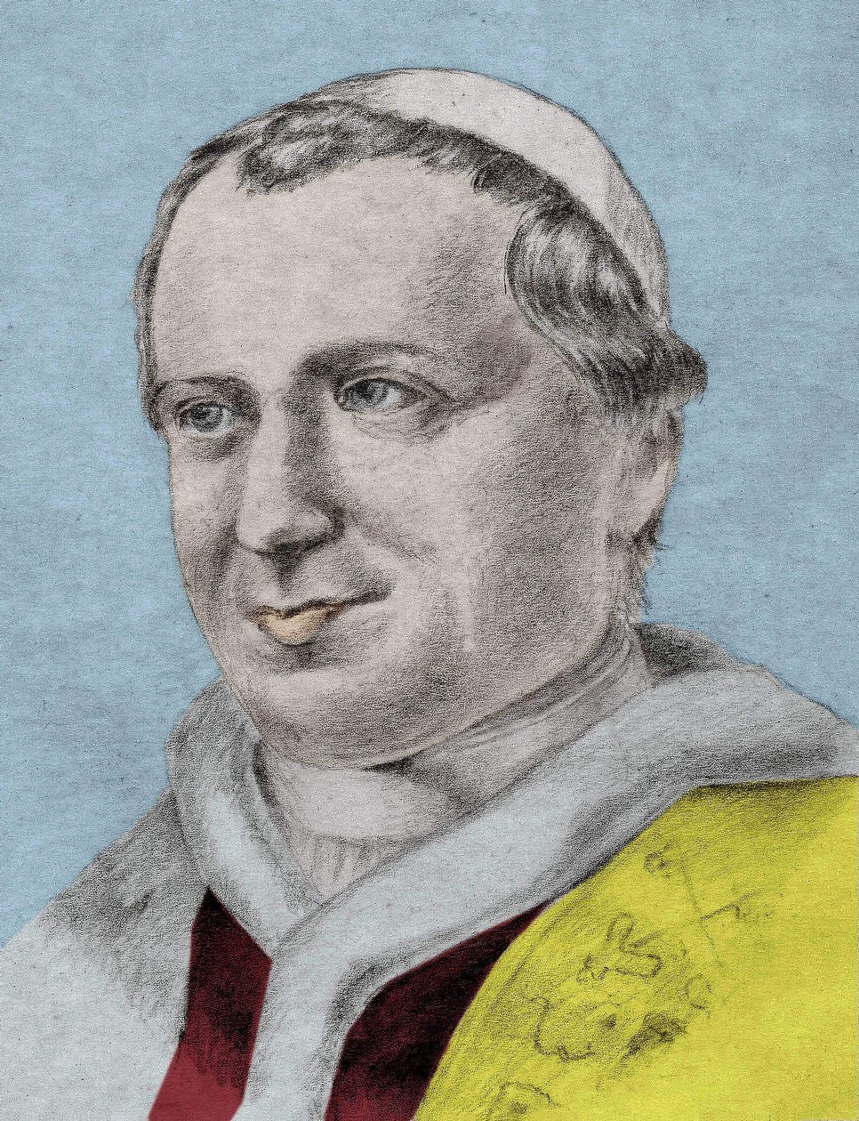 Portræt af Pius IX (1792 - 1878), 253. pave (1846 - 1878). af Unknown artist