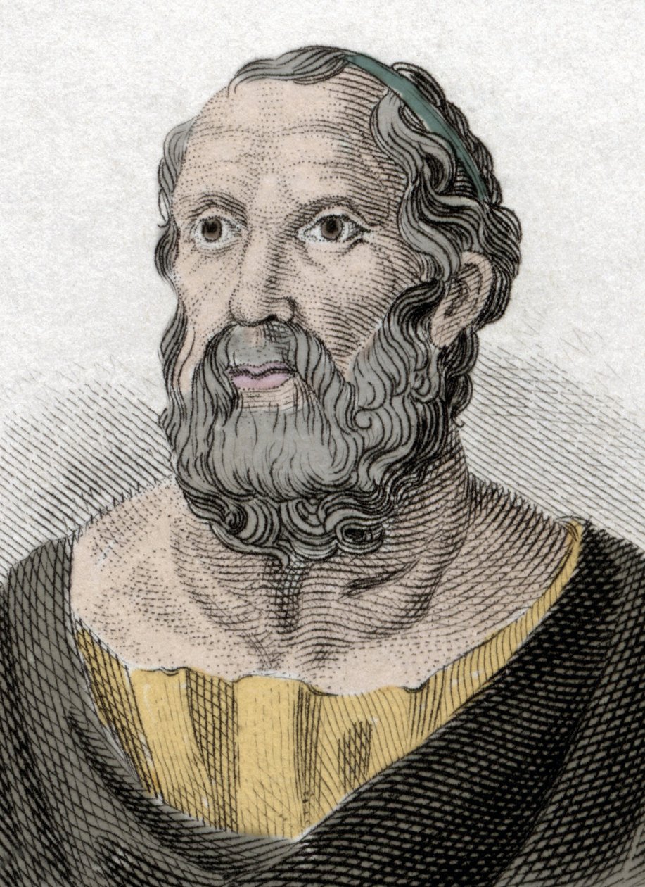 Portræt af Platon (428-348 f.Kr.), filosof fra det antikke Grækenland. af Unknown artist