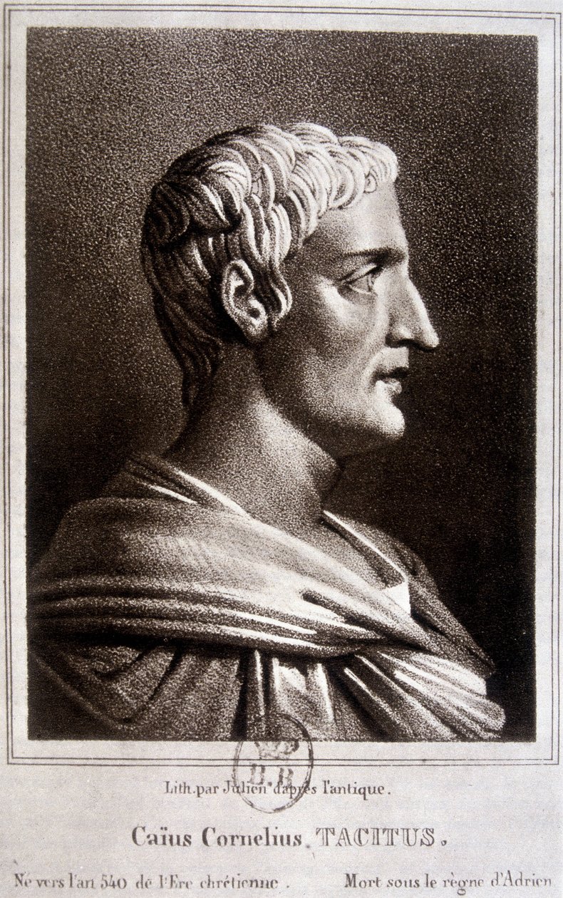 Portræt af Publius Cornelius Tacitus siger Tacitus, romersk historiker (v.56 -v.120). af Unknown artist