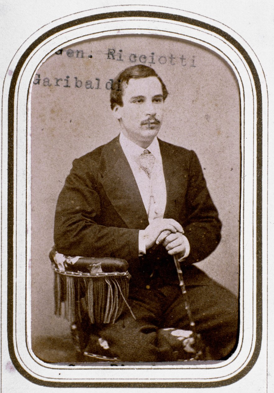 Portræt af Ricciotti Garibaldi (1847-1924), søn af den italienske patriot Giuseppe Garibaldi og hans første kone Anita af Unknown artist