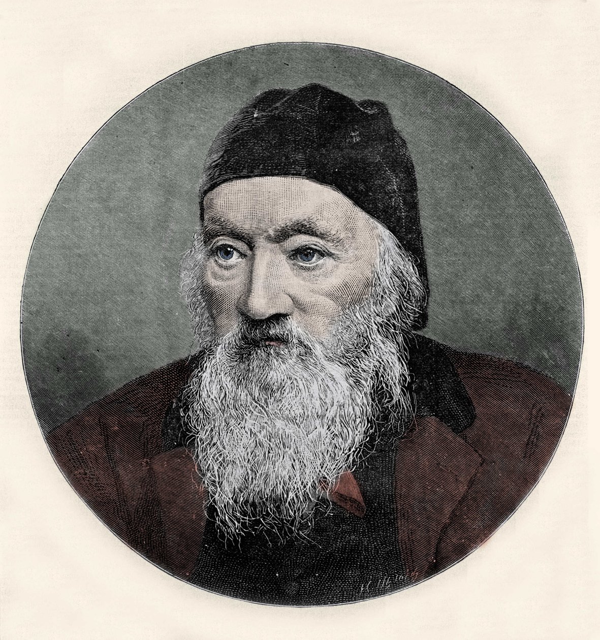 Portræt af Richard Owen (1810-1890), engelsk naturforsker. af Unknown artist