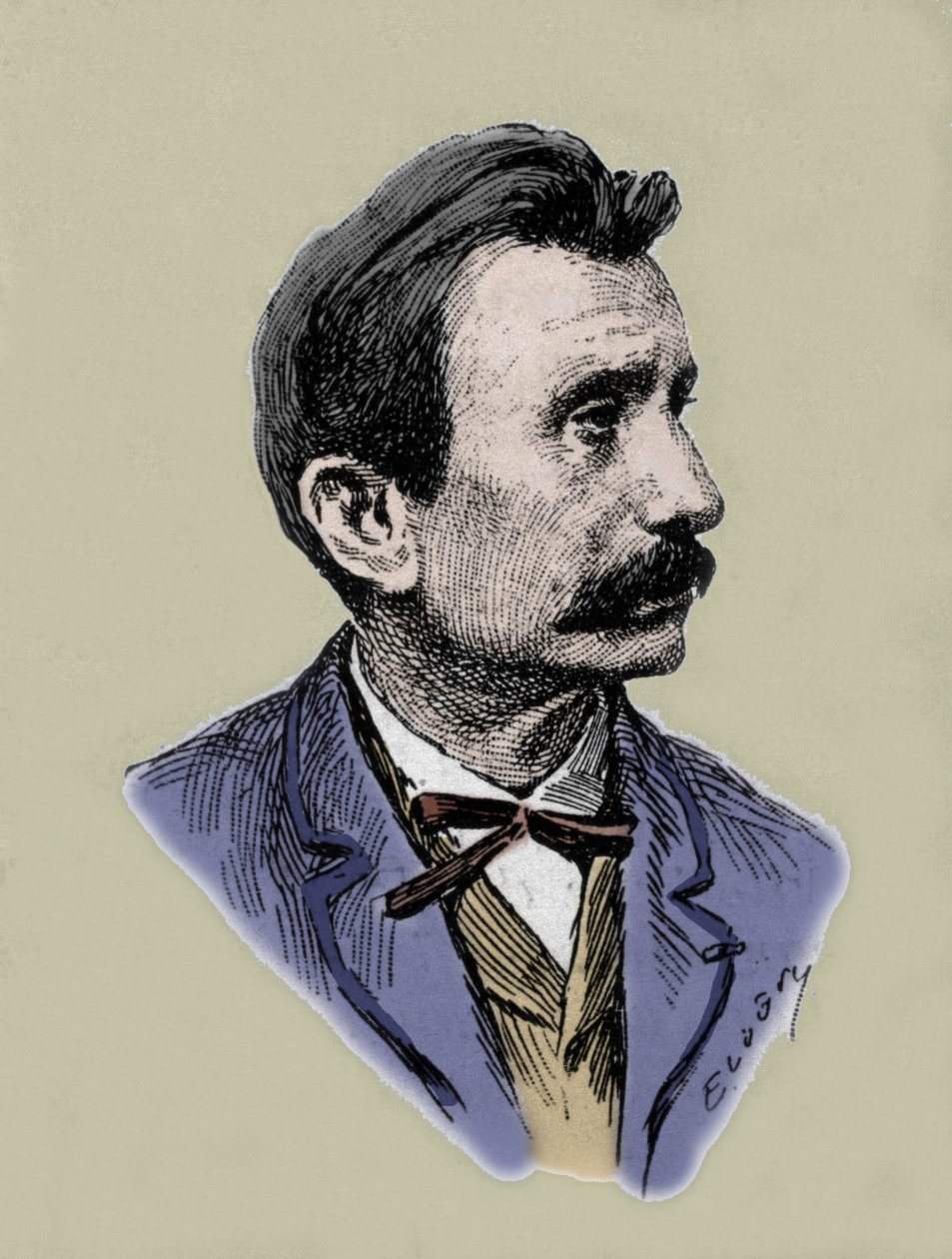 Portræt af Sacher-Masoch af Unknown artist