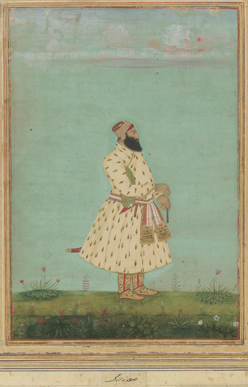 Portræt af Safdar Jang af Unknown artist