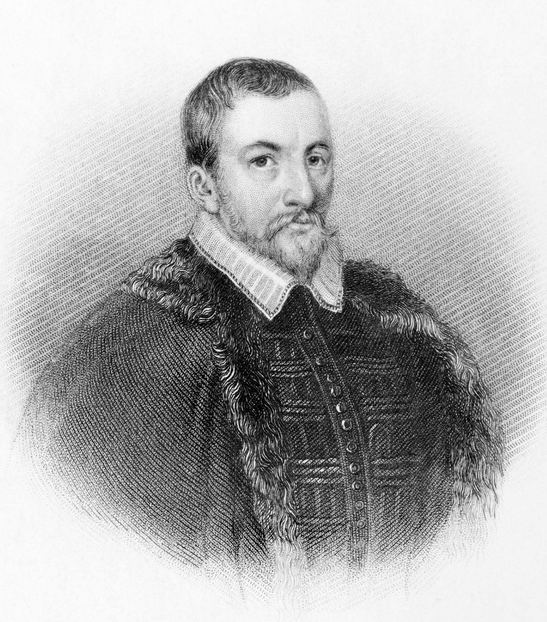 Portræt af Sir Thomas Bodley. Engelsk diplomat og lærd (1545 til 1613). af Unknown artist