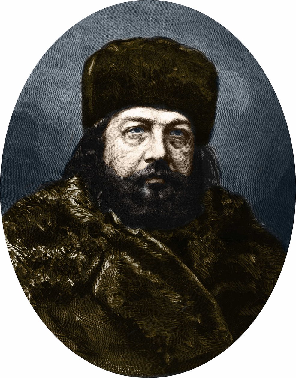 Portræt af Theophile Gautier, fransk digter, romanforfatter og kunstkritiker (1811-1872). af Unknown artist