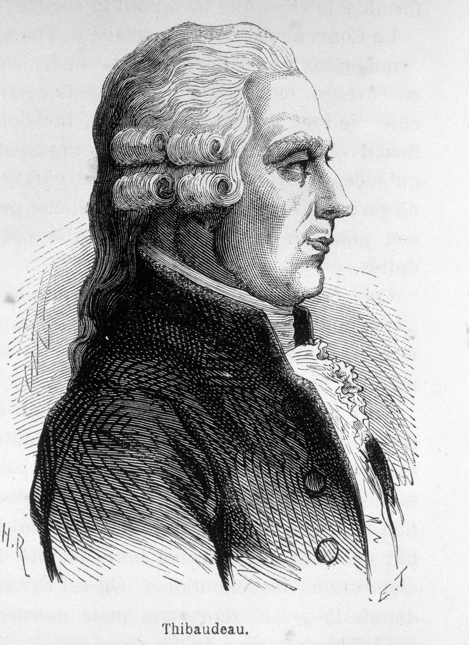 Portræt af Thibaudeau, fransk politiker (1765-1854). af Unknown artist