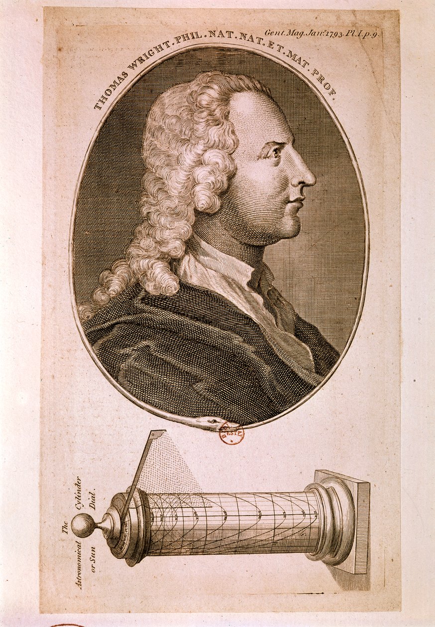 Portræt af Thomas Wright af Unknown artist
