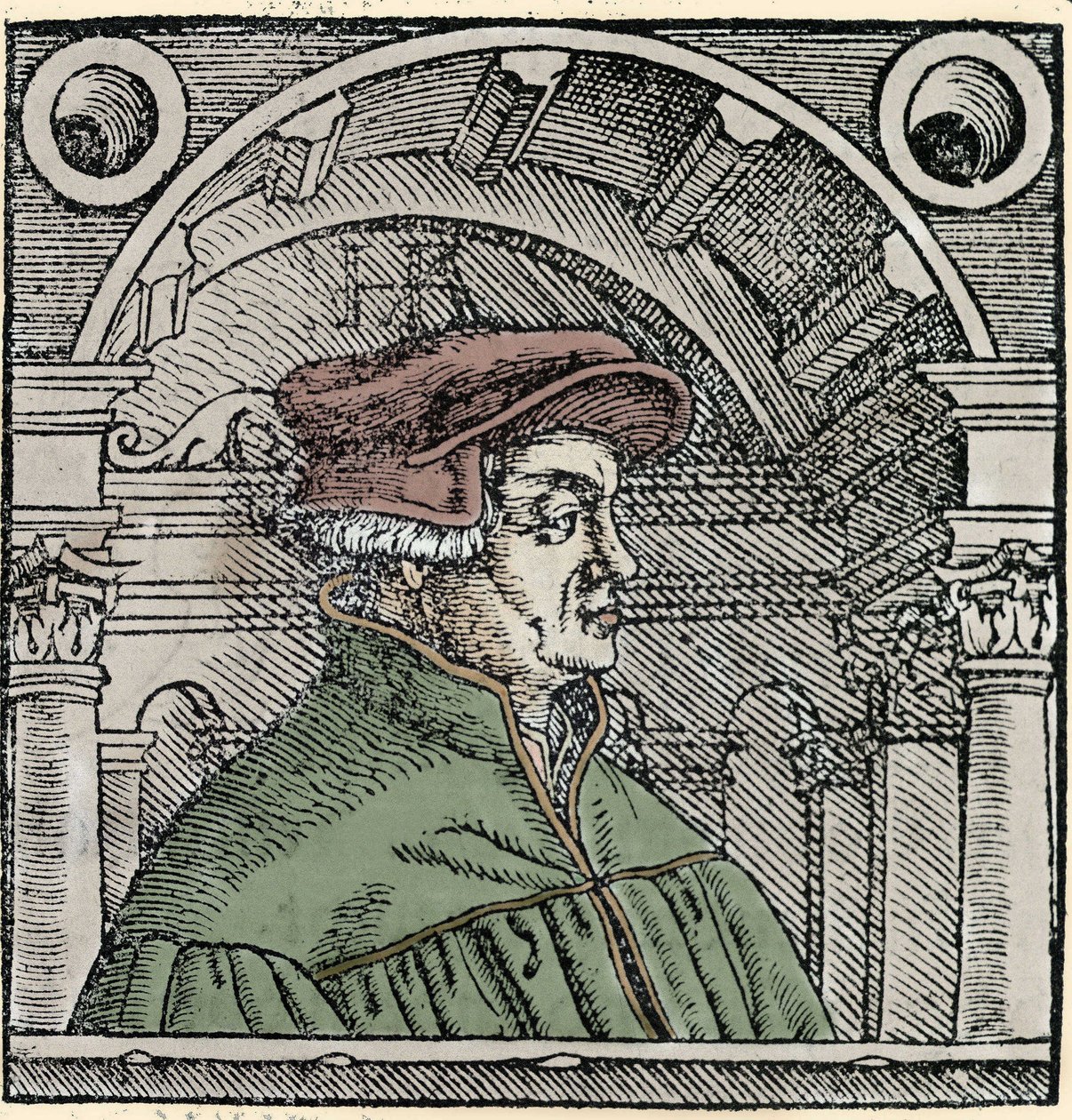 Portræt af Ulrich Zwingli (1484 - 1531), schweizisk religiøs reformator. af Unknown artist