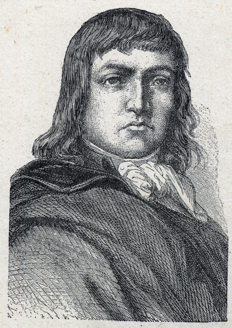Portræt af Vincent de Tinteniac (Chevalier) (1764-1795) general chouan. af Unknown artist