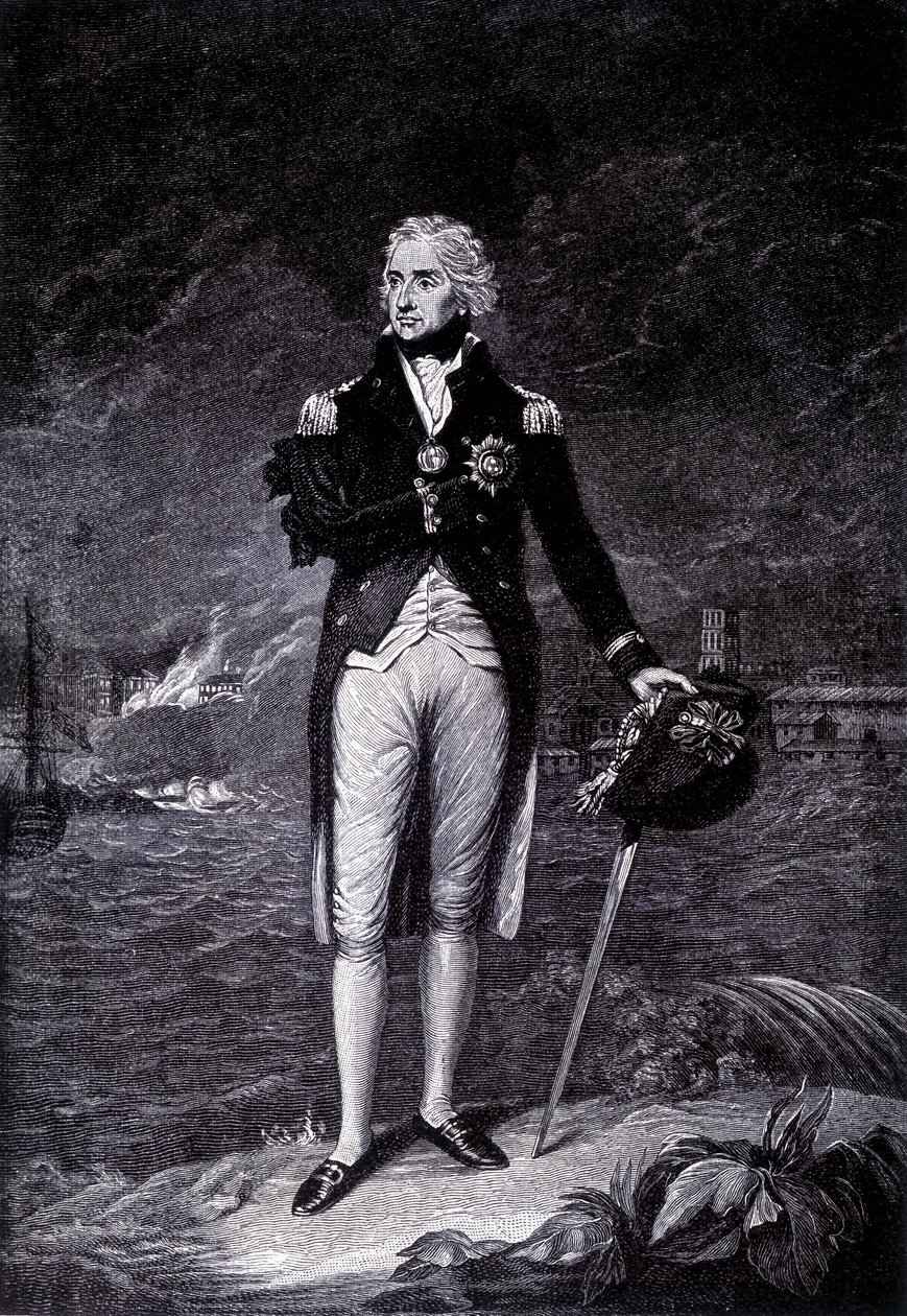 Portræt af Viscount Horatio Nelson (1758 - 1805), britisk admiral. af Unknown artist