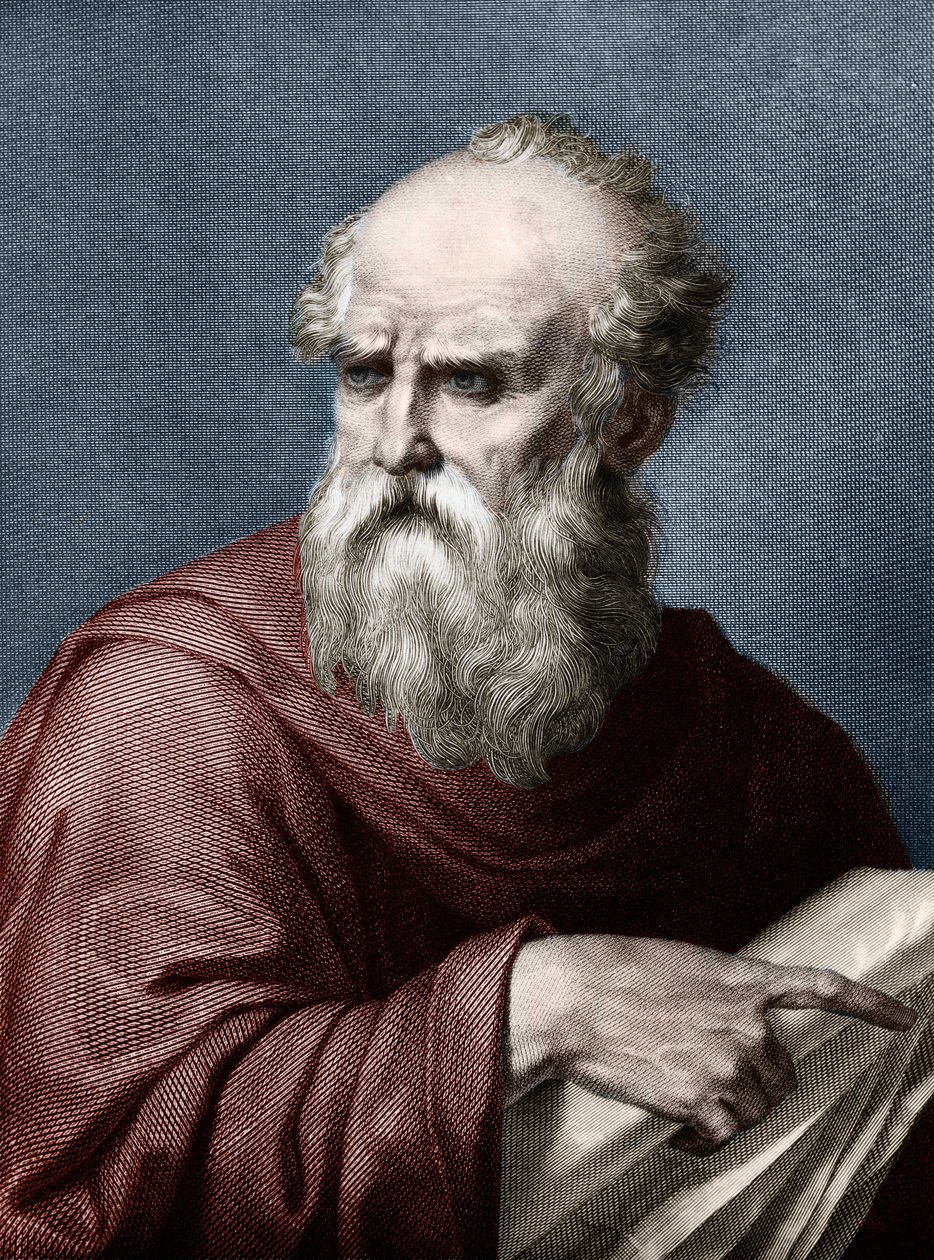 Portræt af Vitruvius (Marcus Vitruvius Pollo) romersk arkitekt, der levede i det 1. århundrede f.Kr. af Unknown artist