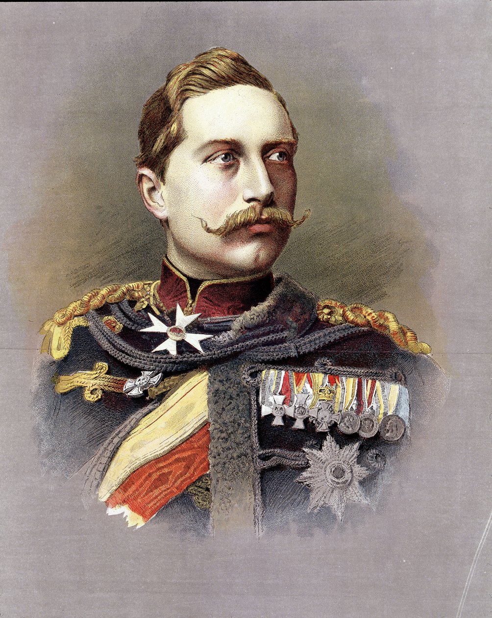 Portræt af Vilhelm II (1859 - 1941) af Unknown artist