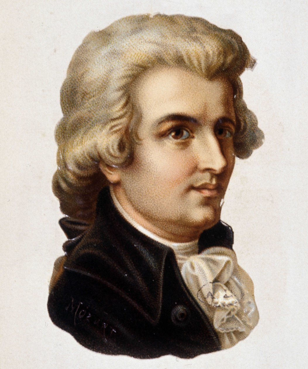 Portræt af Wolfgang Amadeus Mozart (1756-1791) af Unknown artist