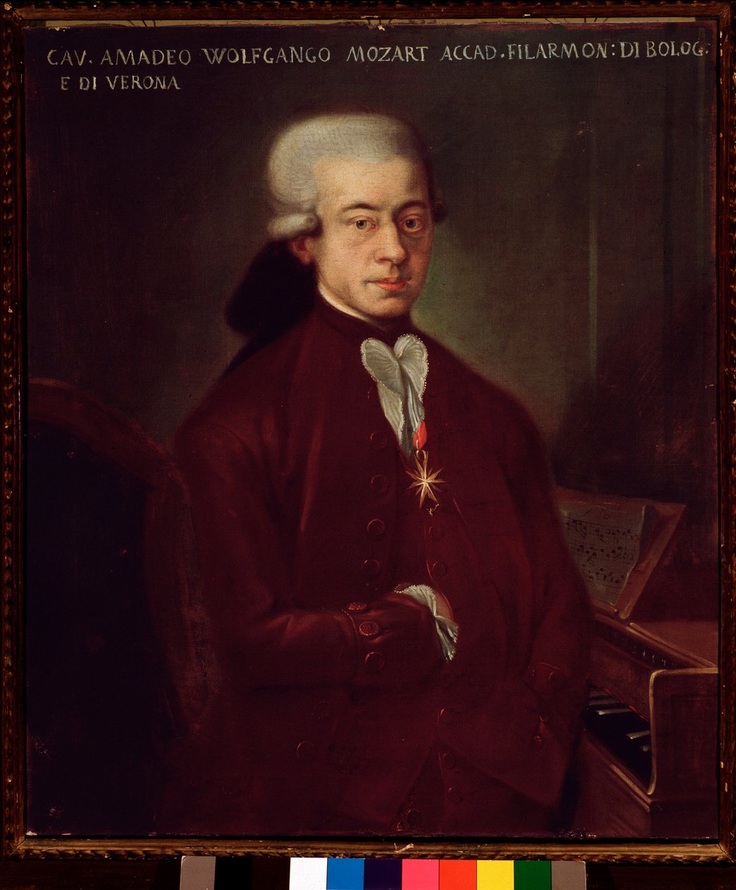 Portræt af Wolfgang Amadeus Mozart på 21 (maleri af Unknown artist
