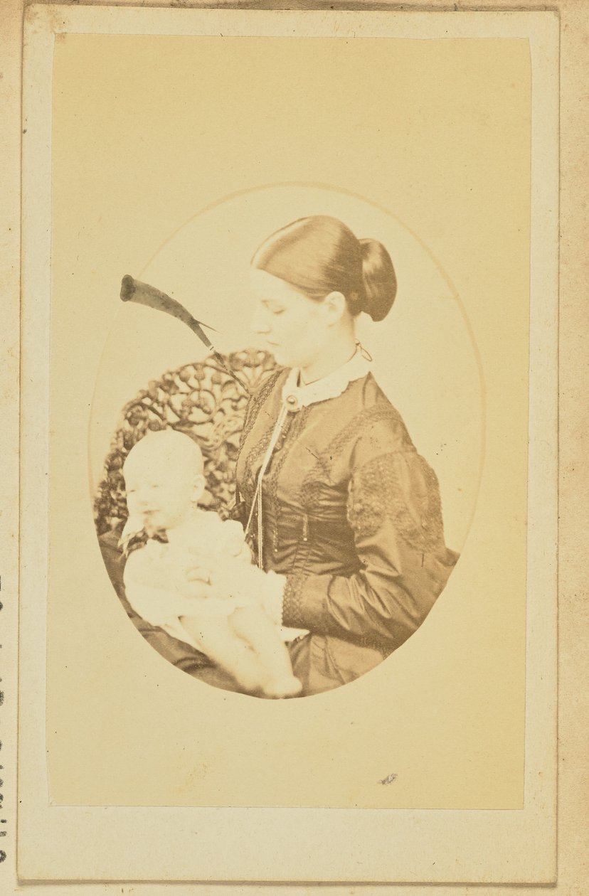 [Portræt af en kvinde og en baby] af Unknown artist