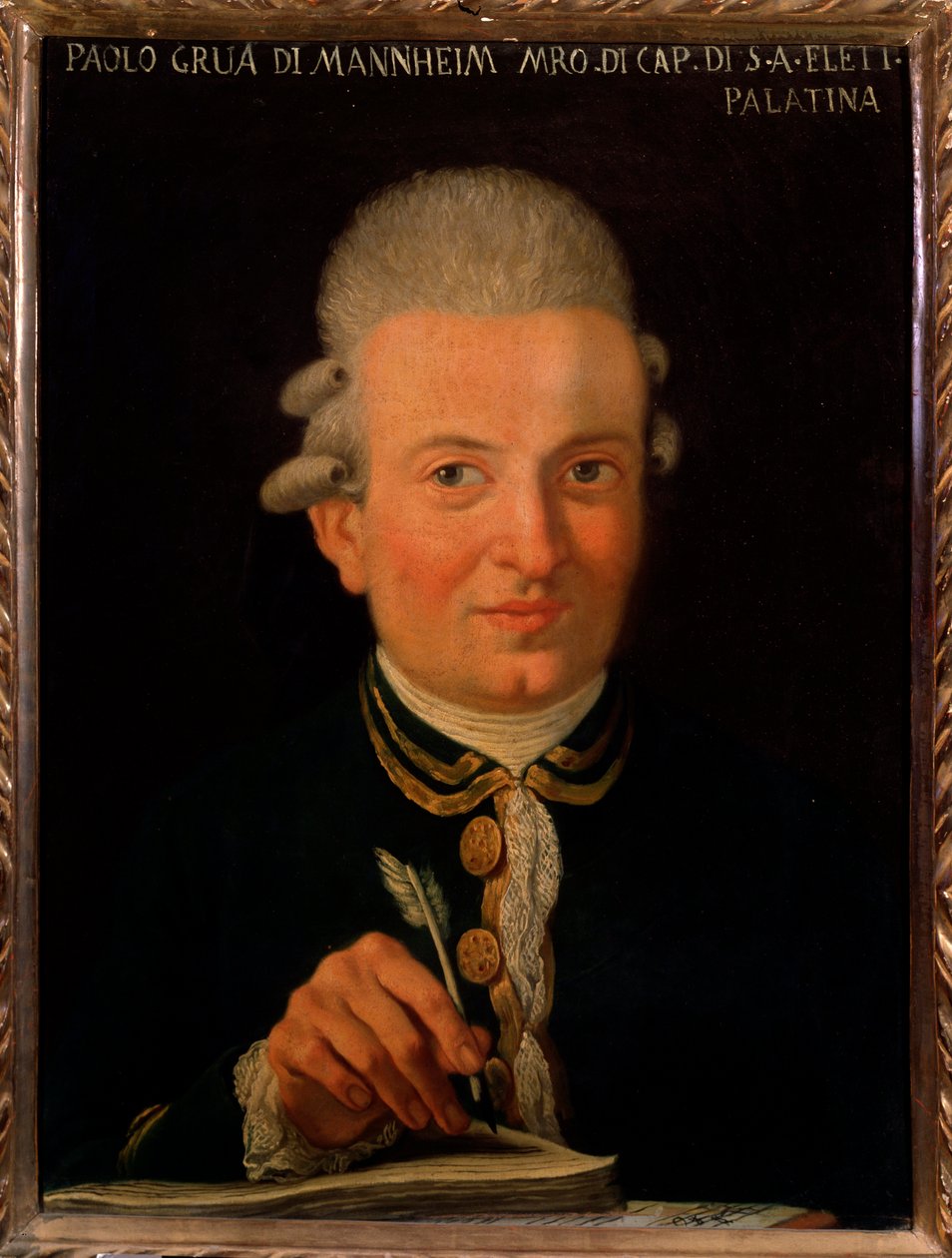 Portræt af den italienske komponist Paolo Grua (1754-1833) Anonymt maleri. 1700-tallet. Bologna, Civic Museum Bibliografisk Museum af Unknown artist