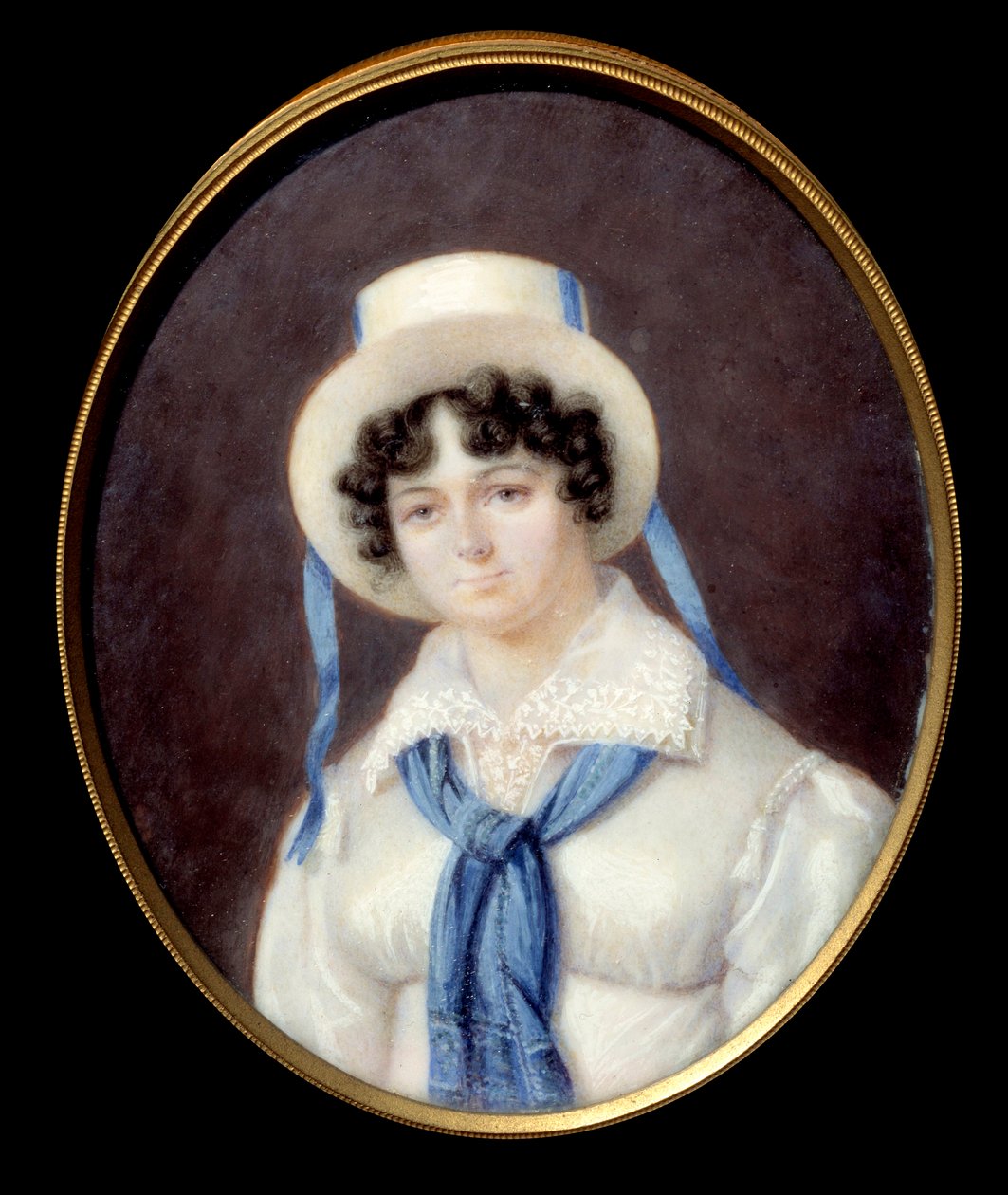 Portræt af det engelske eventyr Sophie Dawes, Baronesse af Feucheres (1790-1840), i jagtdragt Anonymt pastelmaleri 1800-tallets Chantilly, Musee Conde af Unknown artist