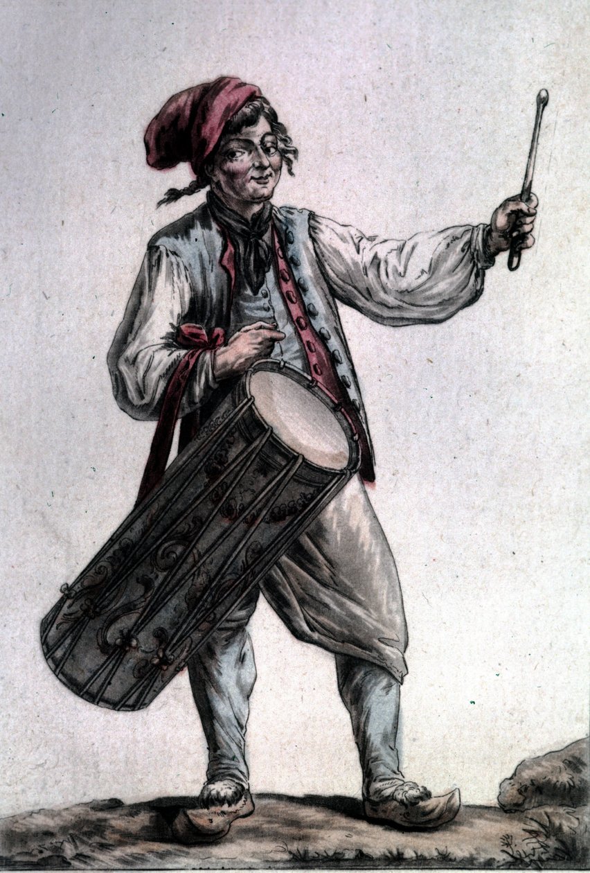 Portræt af den franske tenor Antoine Trial (1736 - 1795) i rollen som Pêre la Joie i "The Harvesters"" af André Modeste Grétry (1741 - 1813), Paris 1787 af Unknown artist