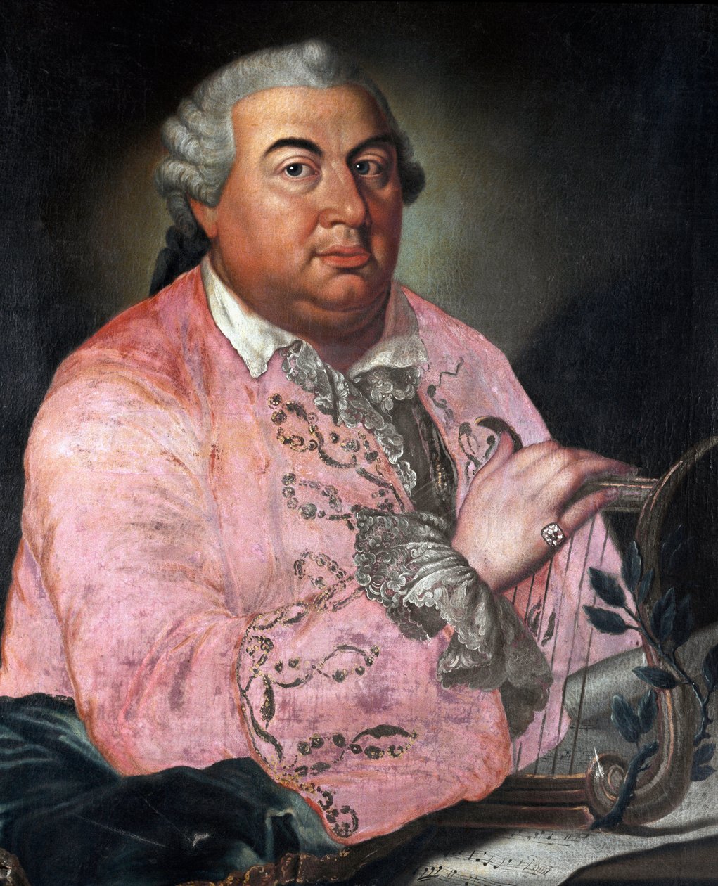 Portræt af den italienske komponist Niccolo Jommelli (1714 -1774) Anonymt maleri. 1760 omkring Bologna, Civic Museum og Musikbibliotek af Unknown artist