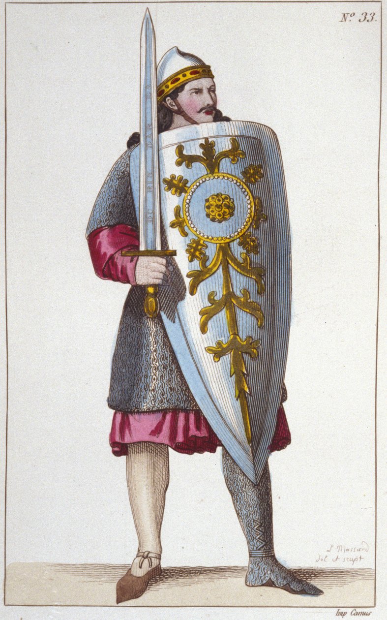 Portræt af Paladin Roland, nevø af Karl den Store. af Unknown artist