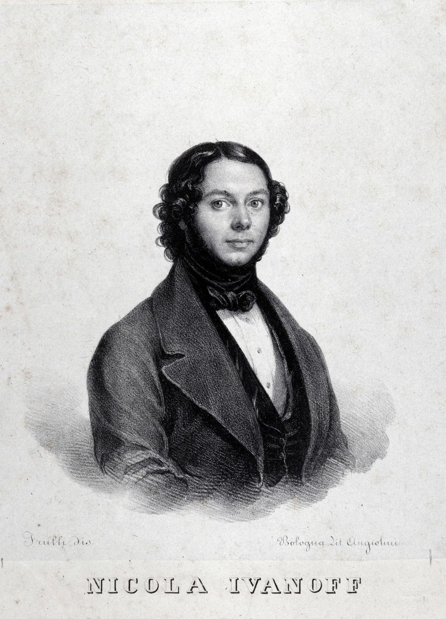 Portræt af den russiske sanger Nicola Ivanoff (Nikolaj Kuzmiv Ivanov 1810-1880). af Unknown artist