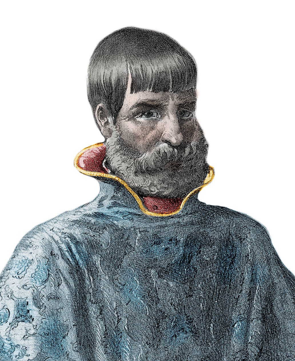 Portræt af den spanske conquistador Juan Ponce de Leon (1460-1521), Explorer af Florida - Portræt af Juan Ponce de Leon - spansk opdagelsesrejsende af Unknown artist