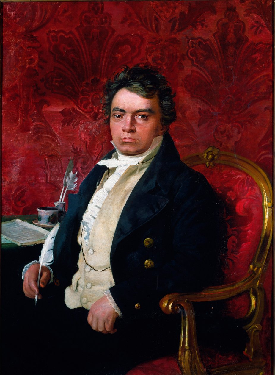 Portræt af komponisten Ludwig van Beethoven af Unknown artist