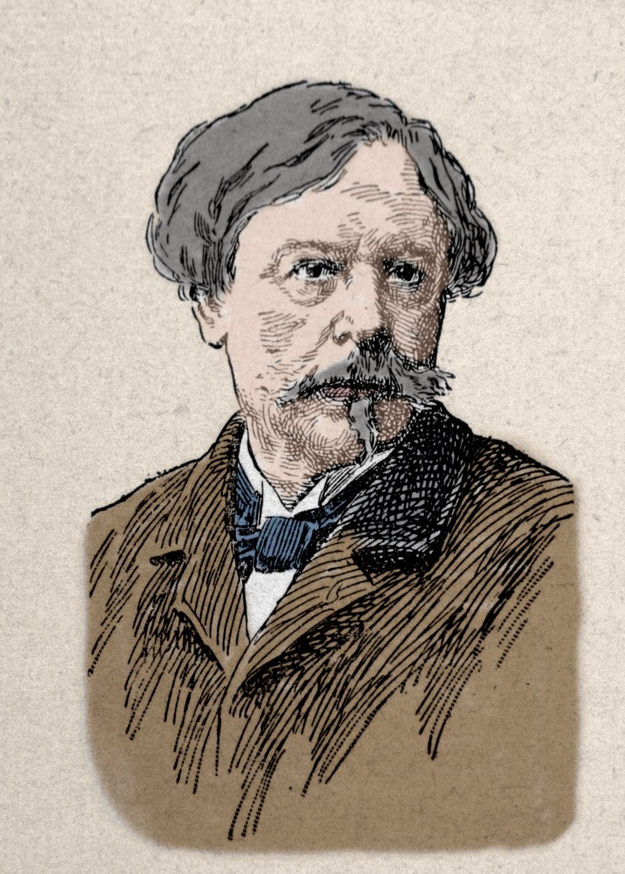 Portræt af forfatteren Edmond de Goncourt (1822-1896) 1800-tallet af Unknown artist
