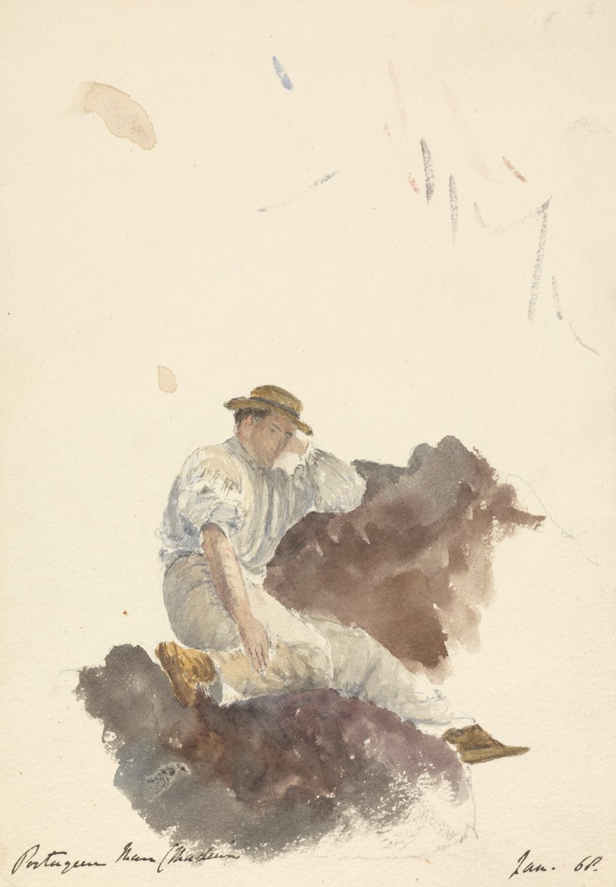 Portugisisk mand (Madeira), januar 1868 af Unknown artist