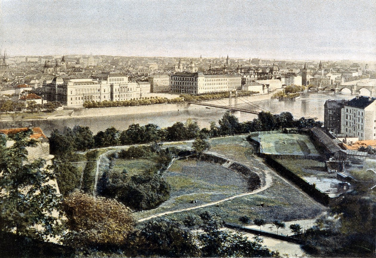Prag, generel opfattelse, slutningen af det 19. århundrede af Unknown artist