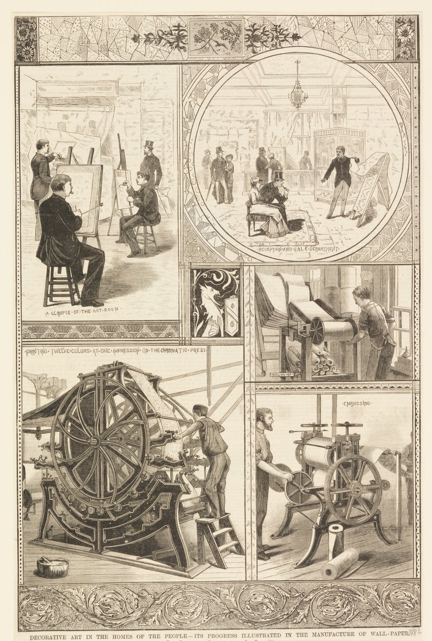 Processer for tapetproduktion af Unknown artist