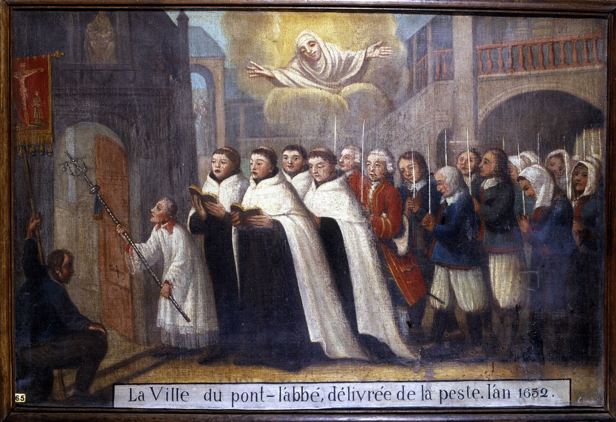 Procession til minde om byen Pont-l