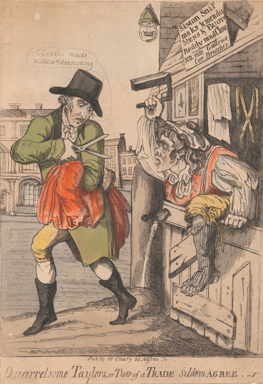 Spændende Taylors eller to af en handel er sjældent enige af Unknown artist