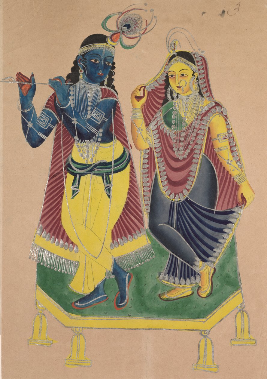 Radha og Krishna af Unknown artist