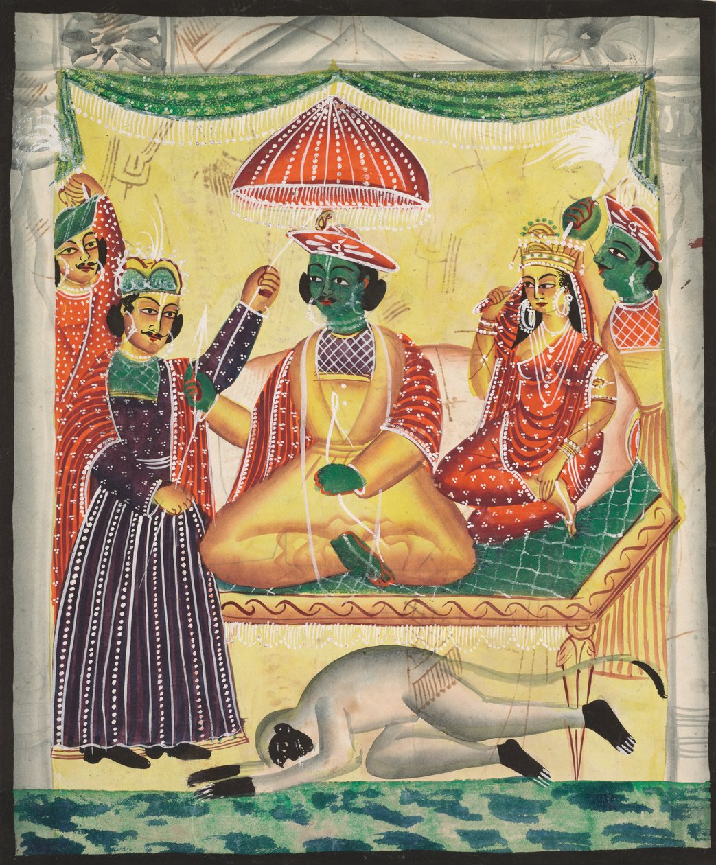 Rama og Sita (recto) af Unknown artist