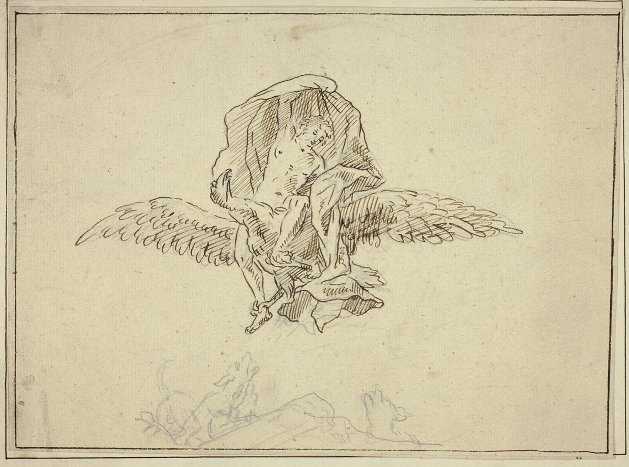 Voldtægt af Ganymedes af Unknown artist
