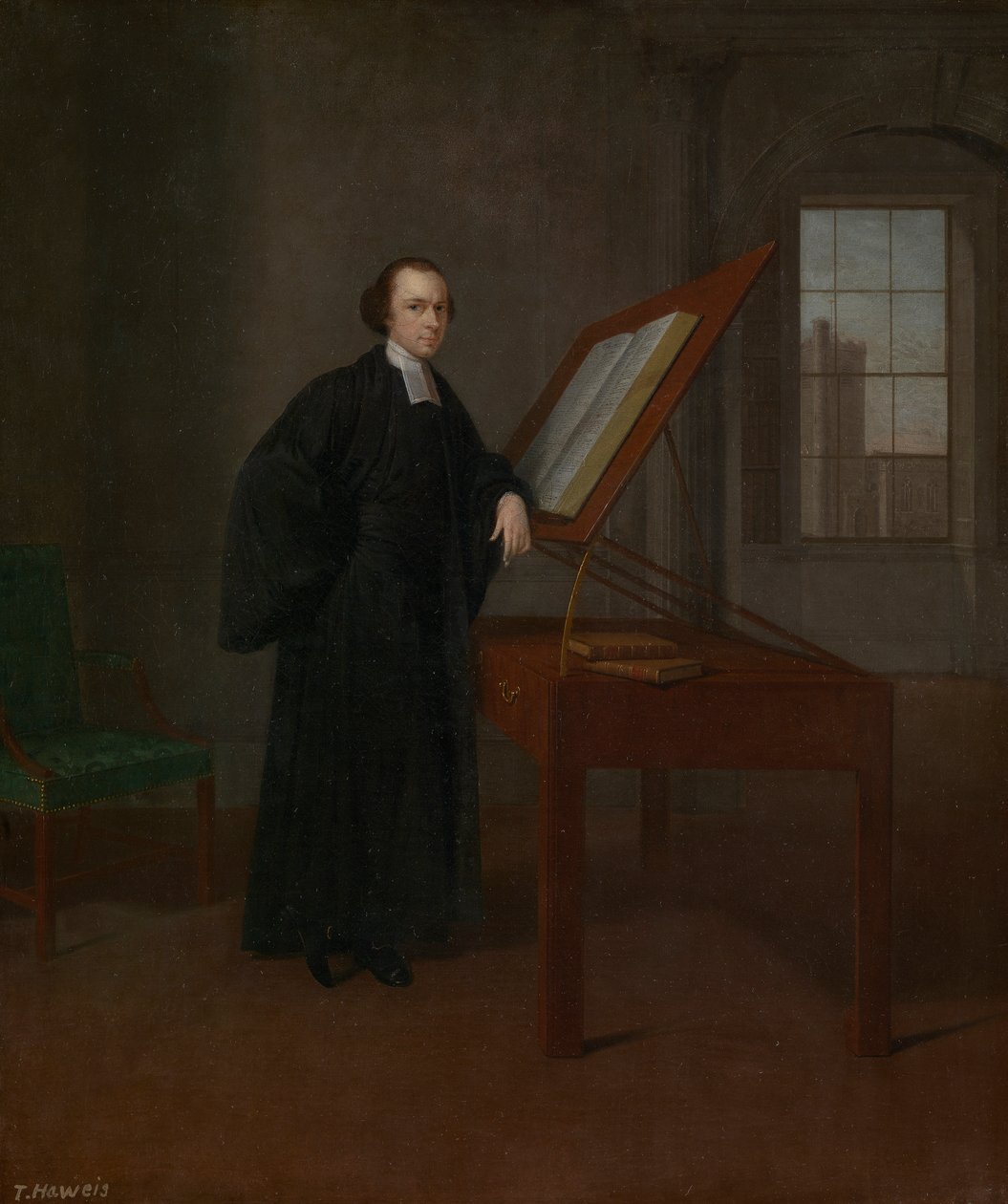 Pastor Thomas Haweis (1734-1820), u.å. (olie på lærred) af Unknown artist