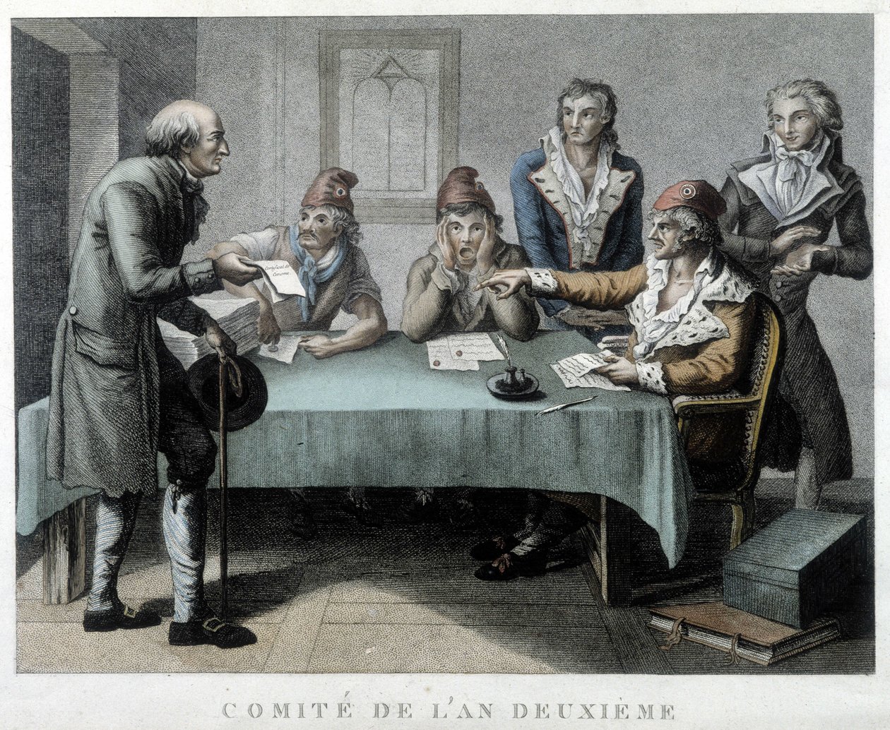 Årets revolutionære komité II (1794) af Unknown artist
