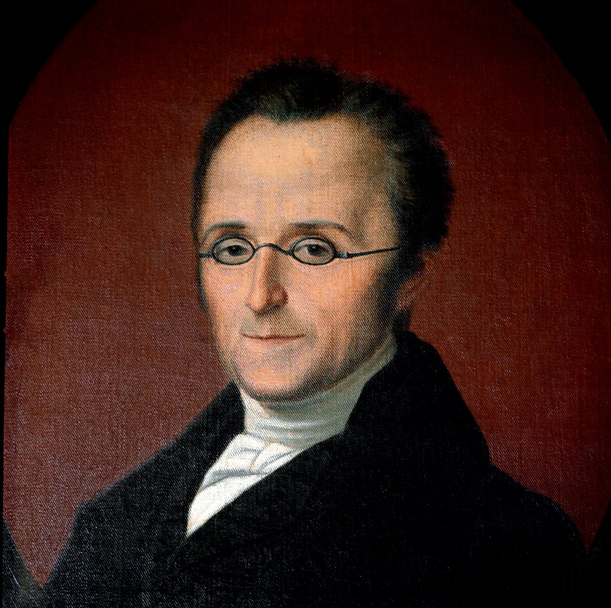Risorgimento: "" Portræt af den italienske patriot Silvio Pellico (1789-1854) "Anonymt maleri af det 19. århundredes Saluzzo, Museo di Casa Cavassa af Unknown artist