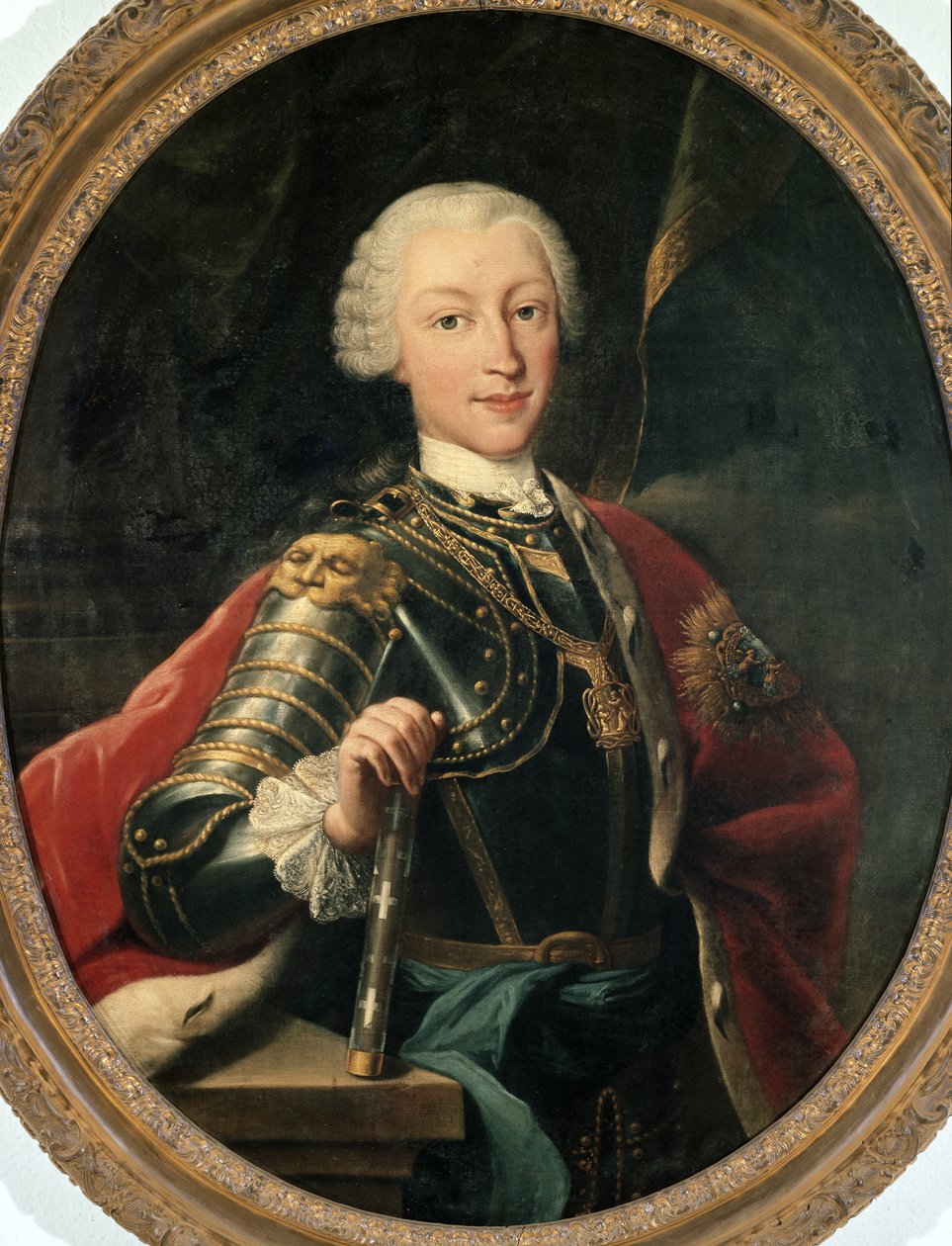 Portræt af Charles Emmanuel III af Savoyen, konge af Sardinien (olie på lærred) af Unknown artist
