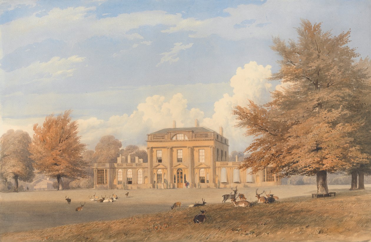 Roundway Park, Wiltshire: Udvendig udsigt af Unknown artist