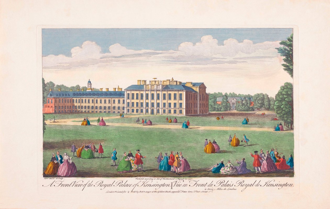 Royal Palace of Kensington i det 18. århundrede af Unknown artist