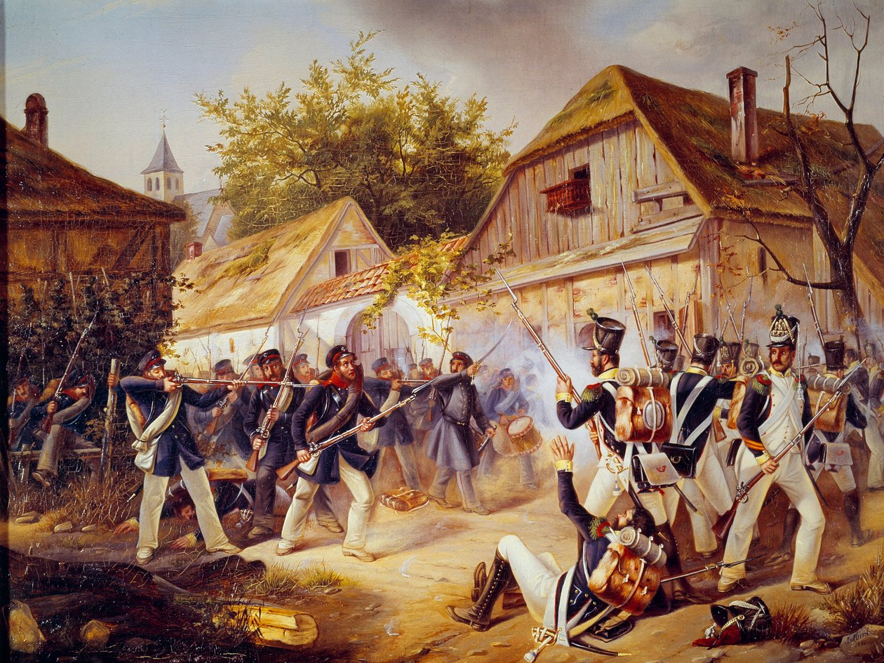 Russisk kampagne: "" Overgivelsen af tropperne fra Vandamme til slaget ved Culm (Kulm) den 30/08/1813"" 1813 Paris, Armees museum af Unknown artist