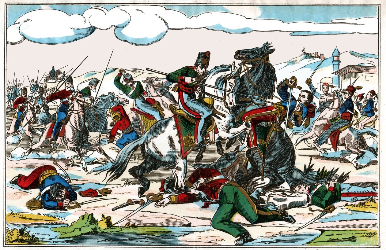russisk tyrkisk krig. (Illustration, ca. 1880) af Unknown artist