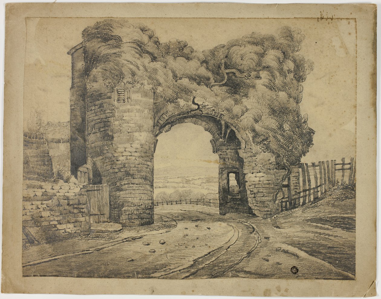 Rye Gate, Winchelsea, Kent af Unknown artist