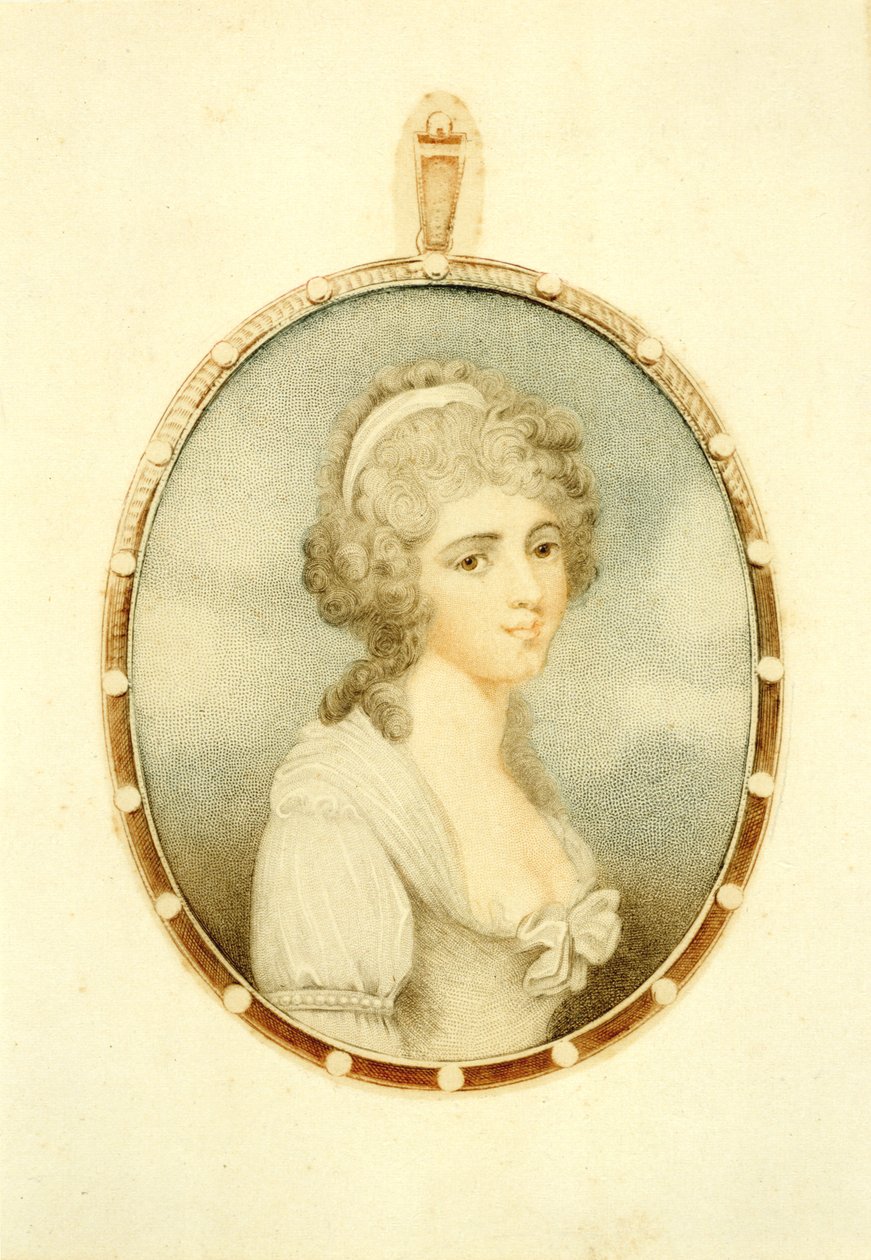 Storace, Ann (Nancy) (1765-1817) Engelsk sopran af Unknown artist