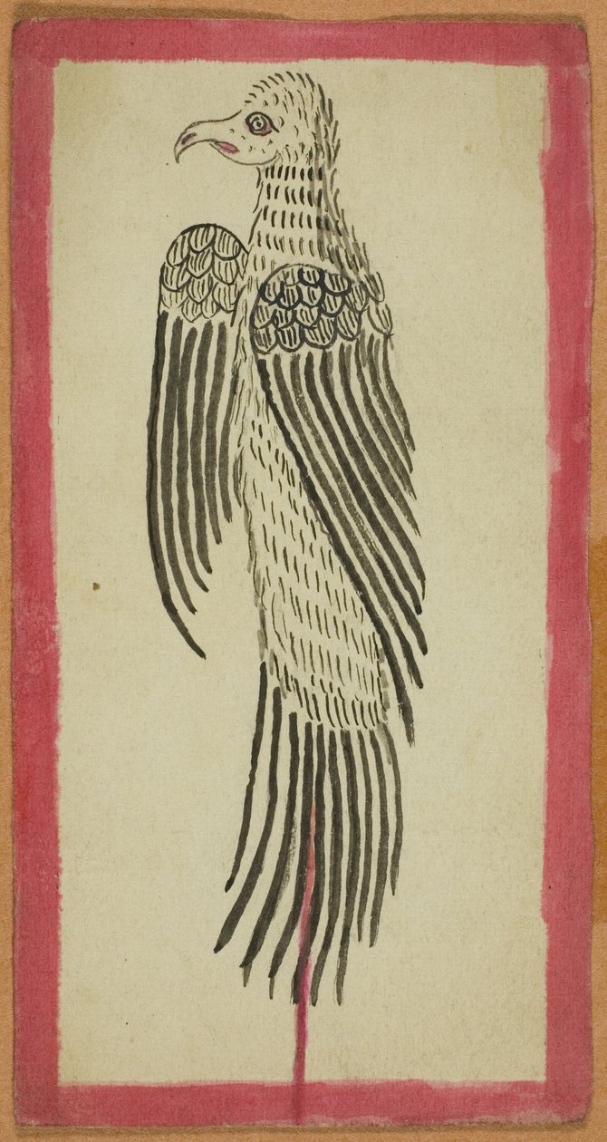 Ofret dyr fra et sæt med fire ritualkort (Tsakalis) af Unknown artist